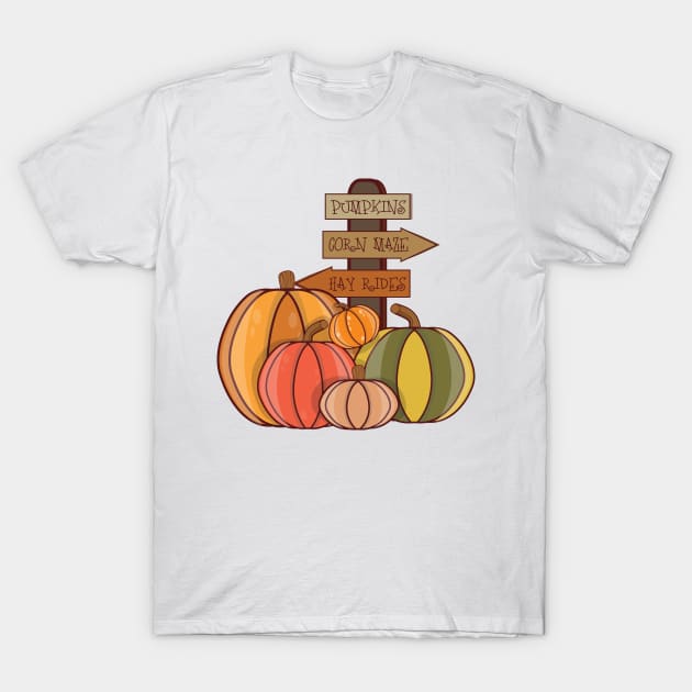 Pumpkin Patch T-Shirt by mrsmauve